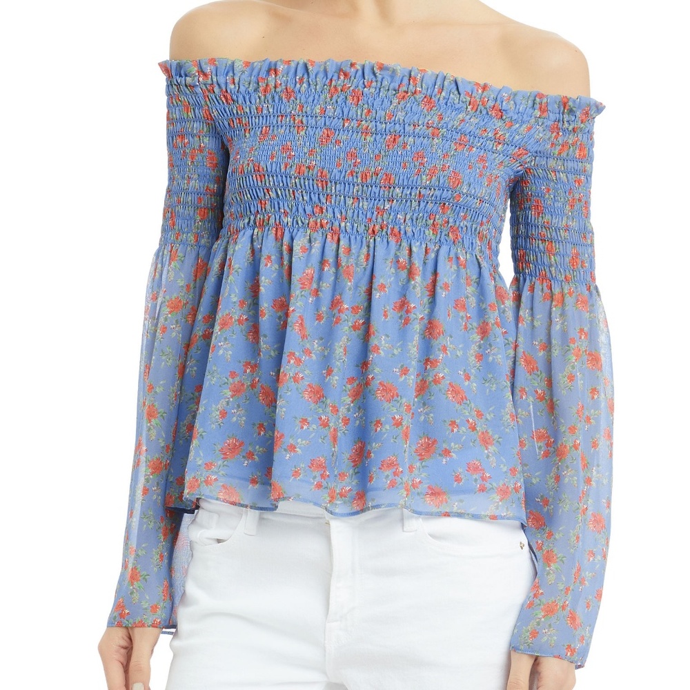 Intermix Kira Floral Smocked Top